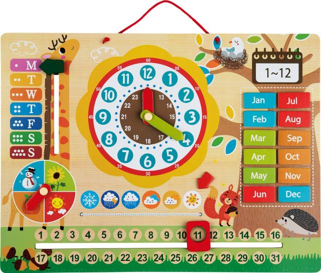 Kidland Dřevěné hodiny