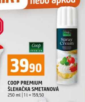 COOP PREMIUM ŠLEHAČKA SMETANOVÁ 250 ml 