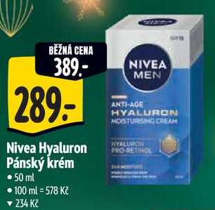 Nivea Hyaluron Pánský krém, 50 ml