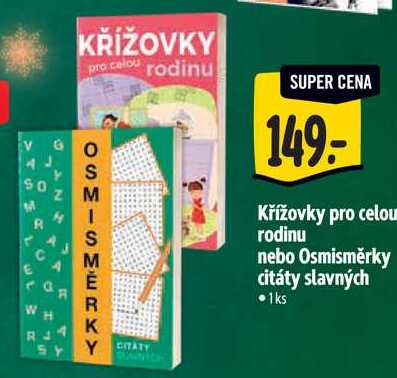 Křížovky pro celou rodinu nebo Osmisměrky citáty slavných
