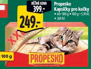 Propesko Kapsičky pro kočky 48x 100 g
