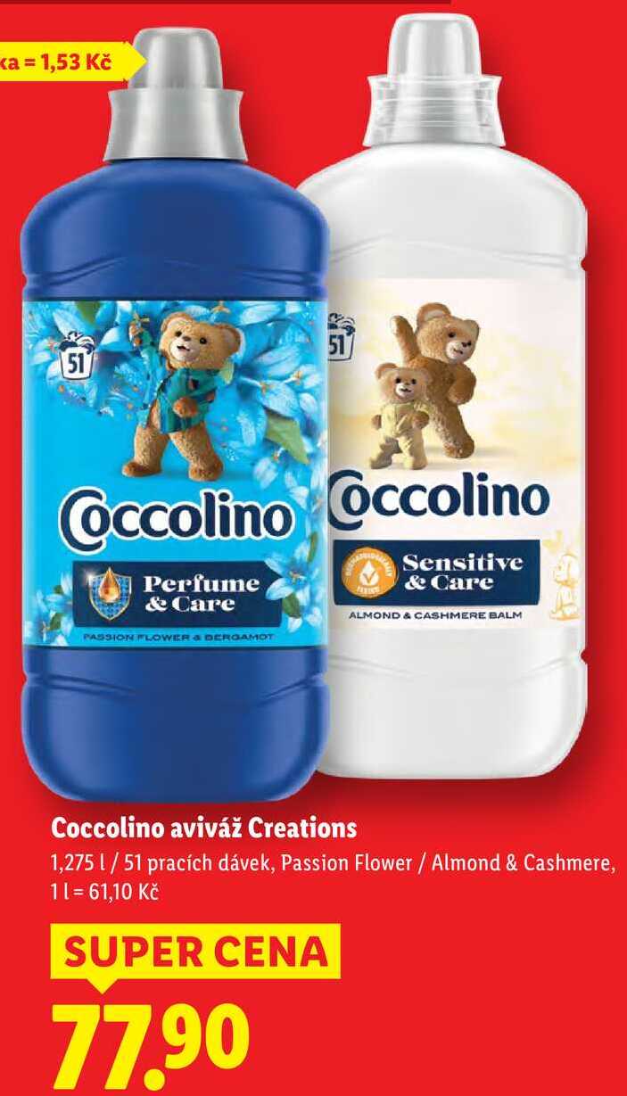 Coccolino aviváž Creations, 1,275 l/51 pracích dávek