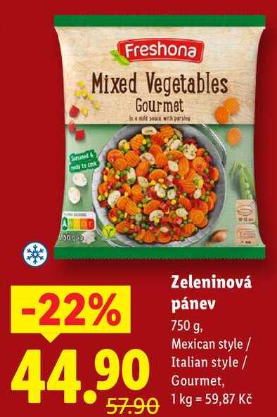 Zeleninová pánev, 750 g
