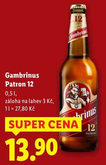 Gambrinus Patron 12, 0,5 l
