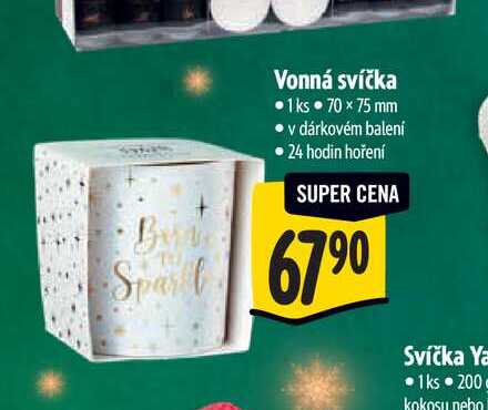 Vonná svíčka  1 ks