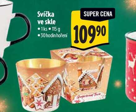 Svíčka ve skle 1ks 115 g