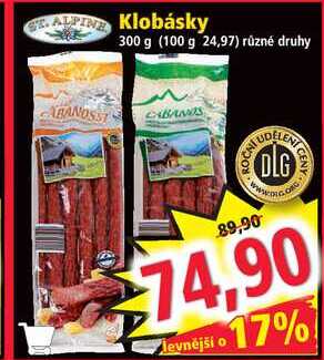 Klobásky, 300 g