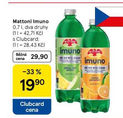 Mattoni Imuno, 0.7 I, dva druhy
