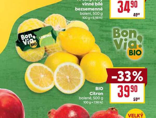 BIO Citron balené, 500 g 