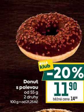 Donut s polevou od 55 g