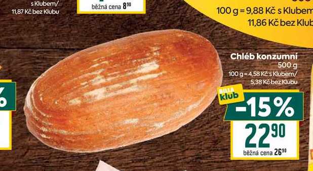 Chléb konzumní 500 g