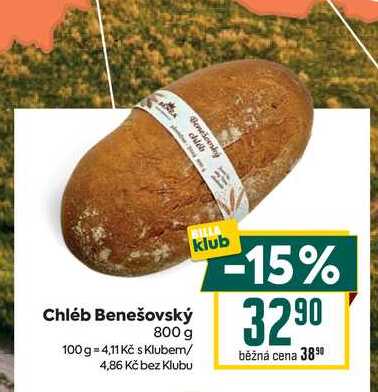Chléb Benešovský 800 g
