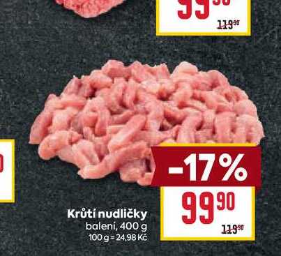 Krůtí nudličky balení, 400 g