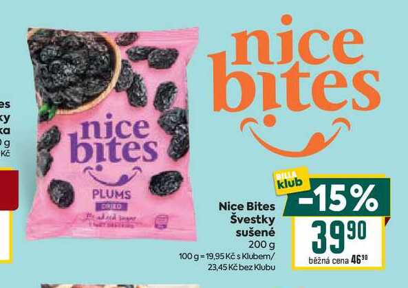 Nice Bites Švestky sušené 200 g