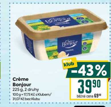 Crème Bonjour 225 g