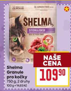Shelma Granule pro kočky 750 g
