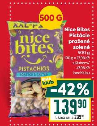 Nice Bites Pistácie pražené solené 500 g