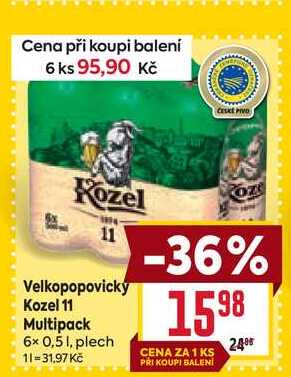 Velkopopovický Kozel 11 Multipack 6x 0,5l, plech