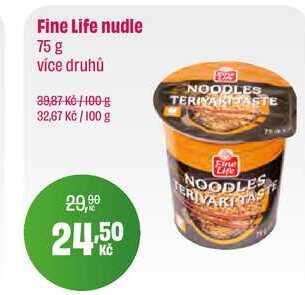 Fine Life nudle 75 g více druhů