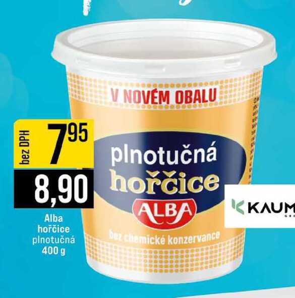 Alba hořčice plnotučná 400 g