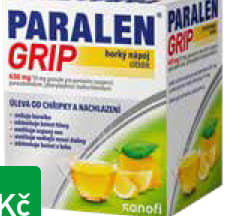 PARALEN GRIP® horký nápoj citrón, 12 sáčků