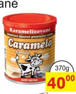 Condé Caramelo slazené plnotučné mléko 370g