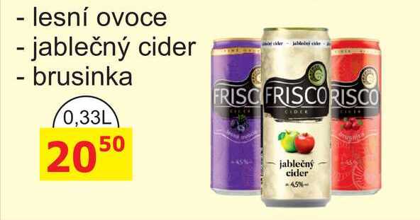Frisco míchaný nápoj 330ml plech