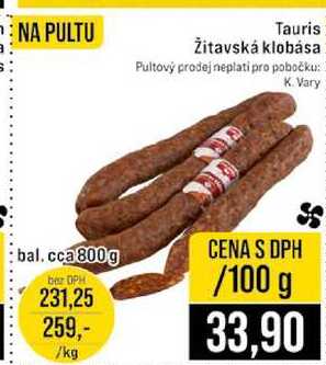 Tauris Žitavská klobása 100g