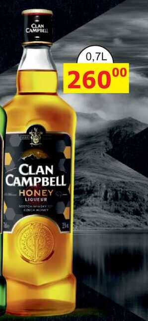 CLAN CAMPBELL HONEY LIQUEUR 0,7l
