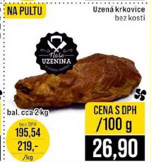 Uzená krkovice bez kosti 100 g 