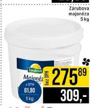 Zárubova majonéza 5 kg