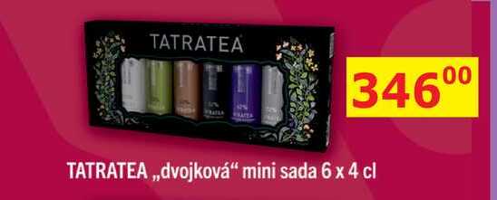 TATRATEA ,,dvojková" mini sada 6 x 4 cl 