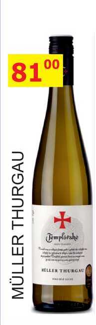 Templářské sklepy 0,75l MÜLLER THURGAU 