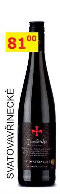 Templářské sklepy 0,75l SVATOVAVŘINECKÉ 