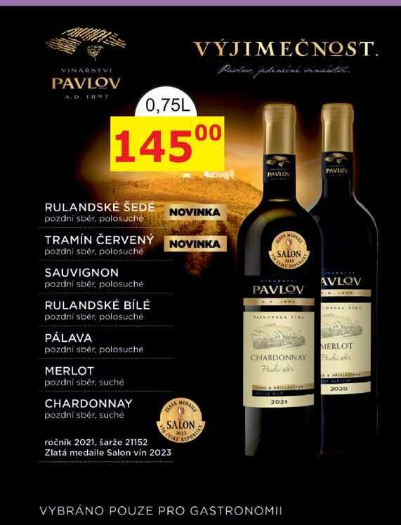 PAVLOV MERLOT 0,75l