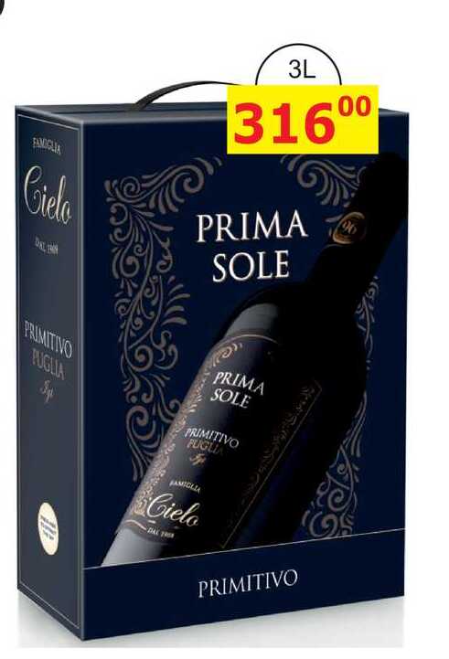 PRIMA SOLE PRIMITIVO FUGLIA 3l