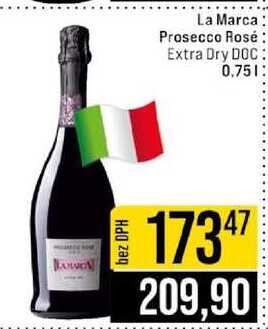 La Marca Prosecco Rosé Extra Dry DOC 0,75 l