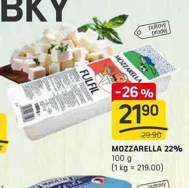 MOZZARELLA 22% 100 g