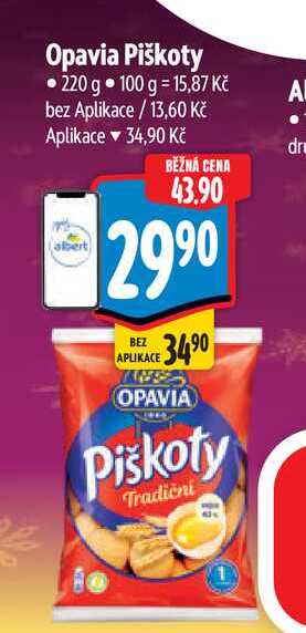 Opavia Piškoty 220 g