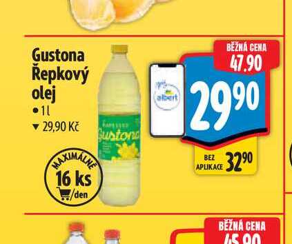 Gustona Řepkový olej 1 l