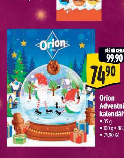 Orion Adventní kalendář 85 g