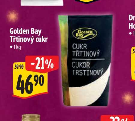 Golden Bay Třtinový cukr 1kg