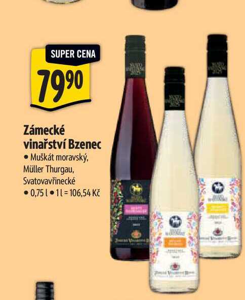 Zámecké vinařství Bzenec 0,75 l