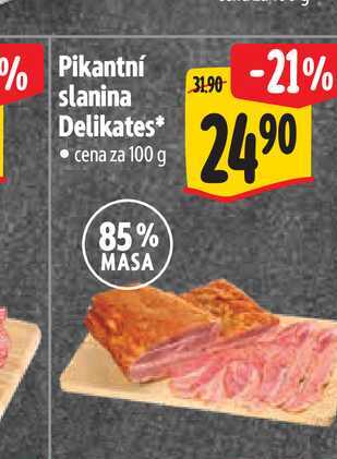 Pikantní slanina Delikates 100 g