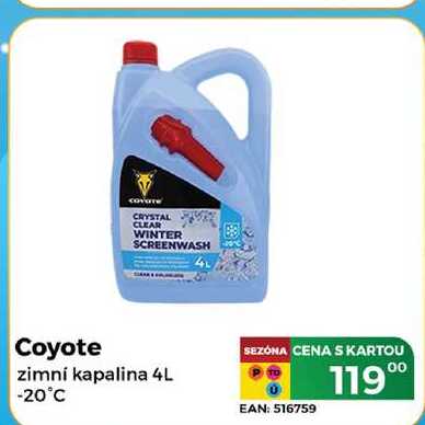 Coyote zimní kapalina 4L -20°C