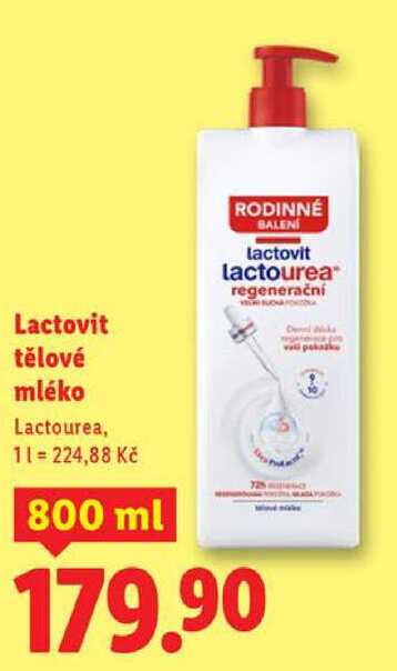 Lactovit tělové mléko, 800 ml