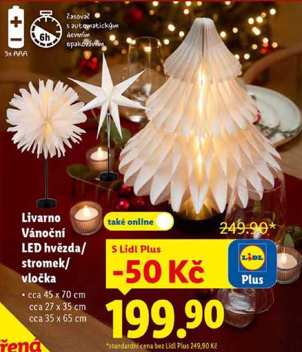 Livarno Vánoční LED hvězda/stromek/vločka 