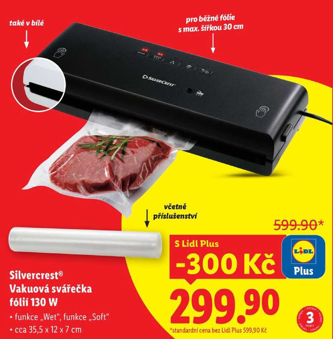 Silvercrest Vakuová svářečka fólií 130 W