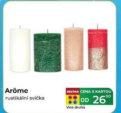 Arôme rustikální svíčka 