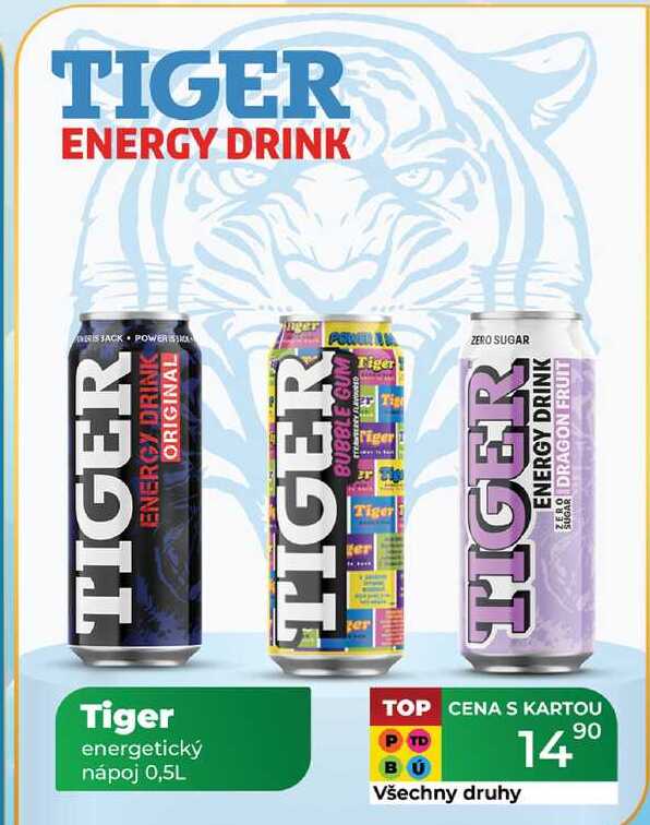 Tiger energetický nápoj 0,5L